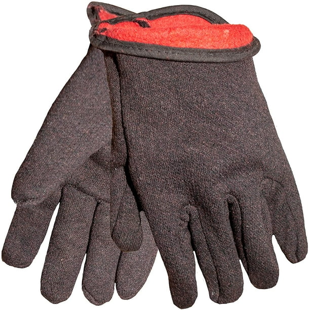 G & F Jersey Work Gloves With Fleece Lining Soft, Comfort