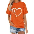 thumbnail image 1 of T-shirt Décontracté à Manches Courtes Col Rond Imprimé pour Femmes Confortable Quotidien Tissu Doux Respirant Haut à la Mode, 1 of 4