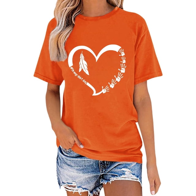 T-shirt Décontracté à Manches Courtes Col Rond Imprimé pour Femmes Confortable Quotidien Tissu Doux Respirant Haut à la Mode