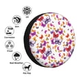 thumbnail image 4 of Pofeuu watercolor butterflies Print Spare Tire Wheel Cover for Car Truck SUV Camper Universal Fit Spare Tire Cover RV Spare Tire Covers-14 inch, 4 of 6