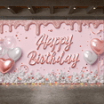 thumbnail image 6 of Decorative Design Banner Light Purple Balloon Cake Decoration Celebration Banner for Birthday Party Photo Shoot Event Decoration, 6 of 9