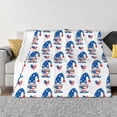 thumbnail image 3 of Throw Blanket for Couch, USA Flag A blue Super Soft Fuzzy Comfy Warm Throw Blanket, Cuteness Lightweight Cozy Plush Flannel Blanket & Throws for Sofa and Bed All Season, 3 of 5