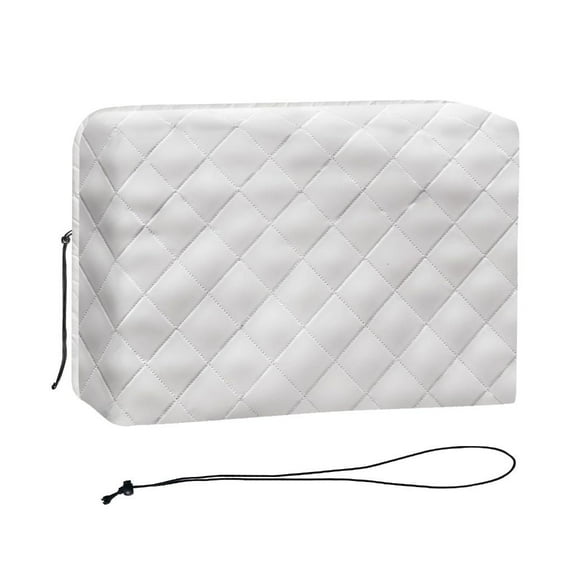 HONCLL Adjustable Indoor Air Conditioner Cover White Window Unit Cover for Window Unit