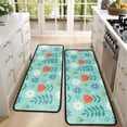 thumbnail image 4 of Kitchen Rugs Sets Of 2,Pioneer Flower Floral Print Pattern Anti Fatigue Kitchen Mat Rugs Non Slip Washable,Decorative Kitchen Floor Mats for Kitchen,Sink,Laundry,17X47 Inch, 4 of 5