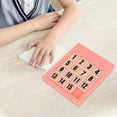 thumbnail image 4 of Milaget 15 Number Puzzle, Toy, Math Game, Portable Digital Puzzle, Brain Teasers, Jigsaw Pink, 4 of 7
