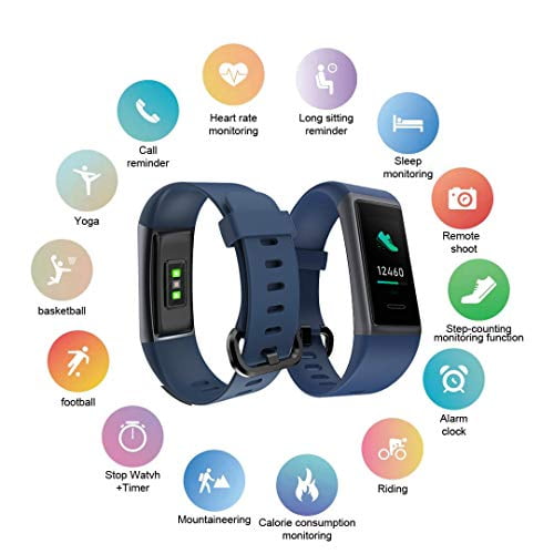 Mangcart Fitness Tracker HR,Activity Tracker with Heart Rate Monitor Watch,IP68 Waterproof Pedometer with Step Counter Sleep Monitor Calorie Counter for Men Women Kids