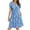 A2 Blue 01, variant on Erwazi Women's Casual Summer Dress Short Sleeve T Shirt Dress Tiered Swing Mini Dresses with Pockets