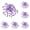 1200PCS, variant on THHEIC Purple Acrylic Ice Rocks, Sparkling Purple Fake Diamonds, Plastic Gems for Vase Fillers, Table Scatter Decor, Marble Display, and Centerpiece Embellishments