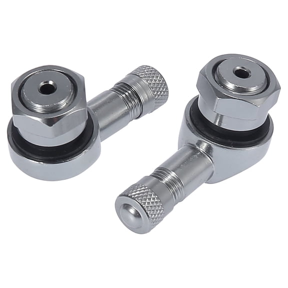 Unique Bargains 2pcs Titanium Tone 90 Degree Wheel Rim Vacuum Tire Valve Stem for Motorcycle