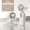 Beige, variant on Foldable Neck Hanging Cooling Fan, TEC Superconduct Refrigeration, 100 Gears, 4000mAh Battery, Handheld & Desktop Personal Air Conditioner for Travel & Sports