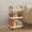 ZZ Red, variant on Zhi Bathroom Toilet 3-layer Storage Cart, Ideal for Home and Bathroom, Black with Armrests for Kitchen Toiletries Storage and Tidy Ambiance