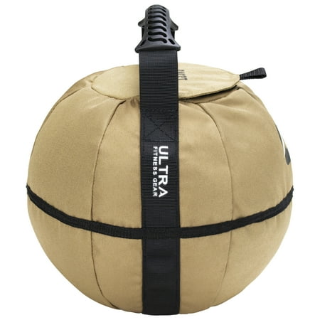 Ultra Fitness Portable Sandbag Kettle, 30 Pounds (lbs), Weight Adjustable Sand-Bag Training Equipment with Removable
