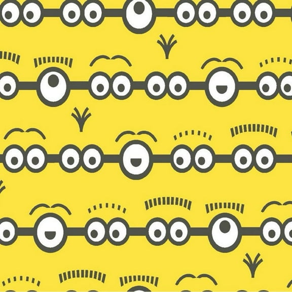 Springs Creative Universal Despicable Me Minions Faces Yellow 100% Cotton Fabric by The Yard