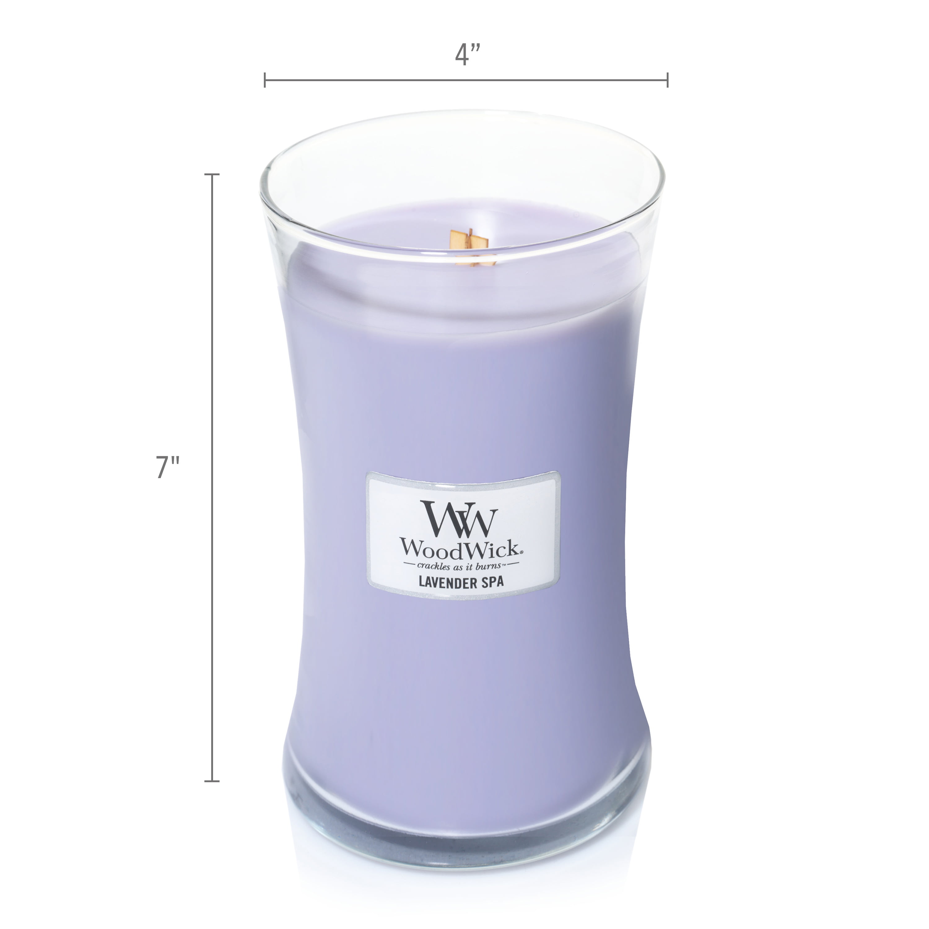 Woodwick Lavender Spa Large Hourglass Candle Walmart Com