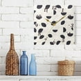thumbnail image 6 of Black Geometric Pattern Wall Clock Square Clock Decoration Creative Clock Dual Use Black Pointer 7.78in, 6 of 10