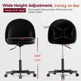 thumbnail image 2 of Silla de oficina GTPLAYER Velvet Tall con ruedas y almohada lumbar, 2 of 9