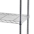 thumbnail image 5 of IVV 5-Tier Wire Shelving Unit on Wheels, Heavy Duty Adjustable Metal Storage Rack with 4" Casters, for Pantry Kitchen Garage (Chrome, 5 Tier, 59.06"L x 17.72"W x 70.87"H), 5 of 6
