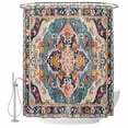 thumbnail image 2 of Boho Colorful Shower Curtain, Waterproof Shower Curtains for Bathroom, Ethnic Modern Geometric Abstract Art Washable Fabric Cloth Bathroom Curtain Set Bathtub Decor with Hook 66''x72'', 2 of 9