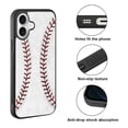 thumbnail image 2 of WIRESTER Shockproof Soft Rubber Cover Case for Apple iPhone 16 6.1" 2024, Baseball, 2 of 5