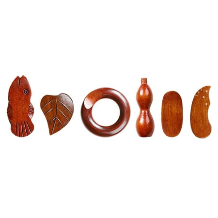 

Wooden Chopstick Holder 6Pcs Creative Chopsticks Rest Wooden Chopsticks Holders Fork Spoon Racks