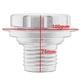 thumbnail image 3 of Aluminum Fuel Gas Oil Tank Cap Cover For BMW R45 R60 R75 R80 90S R90 100R R100, 3 of 5