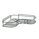 thumbnail image 4 of Estante triangular de hierro negro, montaje adhesivo sin perforaciones para maximizar el espacio en cualquier rincón, ideal para baño, cocina, oficina o lavandería., 4 of 6