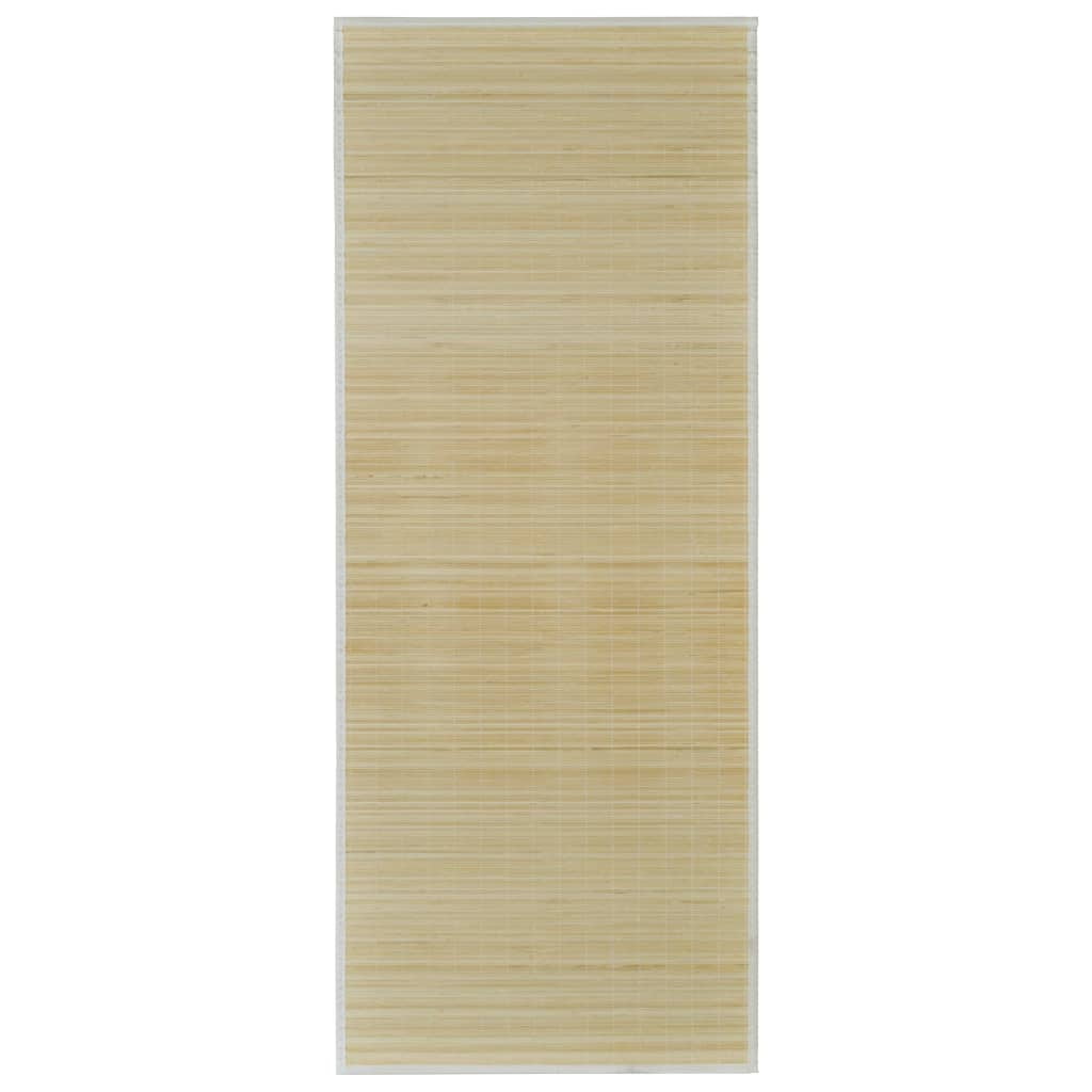 vidaXL Bamboo Rug Runner with Nonslip PVC Backing Floor Carpet