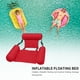 thumbnail image 4 of Cama flotante piscina inflable agua Longue con respaldo (rosa roja) Hugtrwg Para estrenar, 4 of 9
