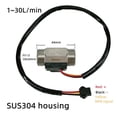 thumbnail image 2 of SUS304 G1/2 Meter Liquid Water Flow Sensor Brass Flowmeter 1-30L/min Turbine Counter ,Durable Build, 2 of 6