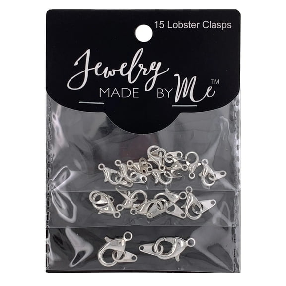 Lobster Clasp 15/Pkg-Silver
