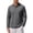 Gray, variant on Men Long Sleeve Cable Jacquard Textured Shirt Lapel Collar Two Button Placket Regular Fit Wrinkle Free Resort Outdoor Daily Casual Pullover White S