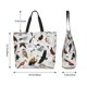 thumbnail image 5 of Fotbe Animal Bird Bolsa Tote Estética de Lona con Estampado para Mujer - Bolsa Reutilizable de Hombro Casual para Vacaciones, Compras, Trabajo y Gimnasio, 5 of 8