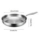 thumbnail image 2 of Sartén de titanio puro CLLC, sartenes 100% titanio para cocinar antiadherentes, sartén profesional martillada de acero inoxidable con tapa, sartén antiadherente sin revestimiento para uso doméstico (, 2 of 8