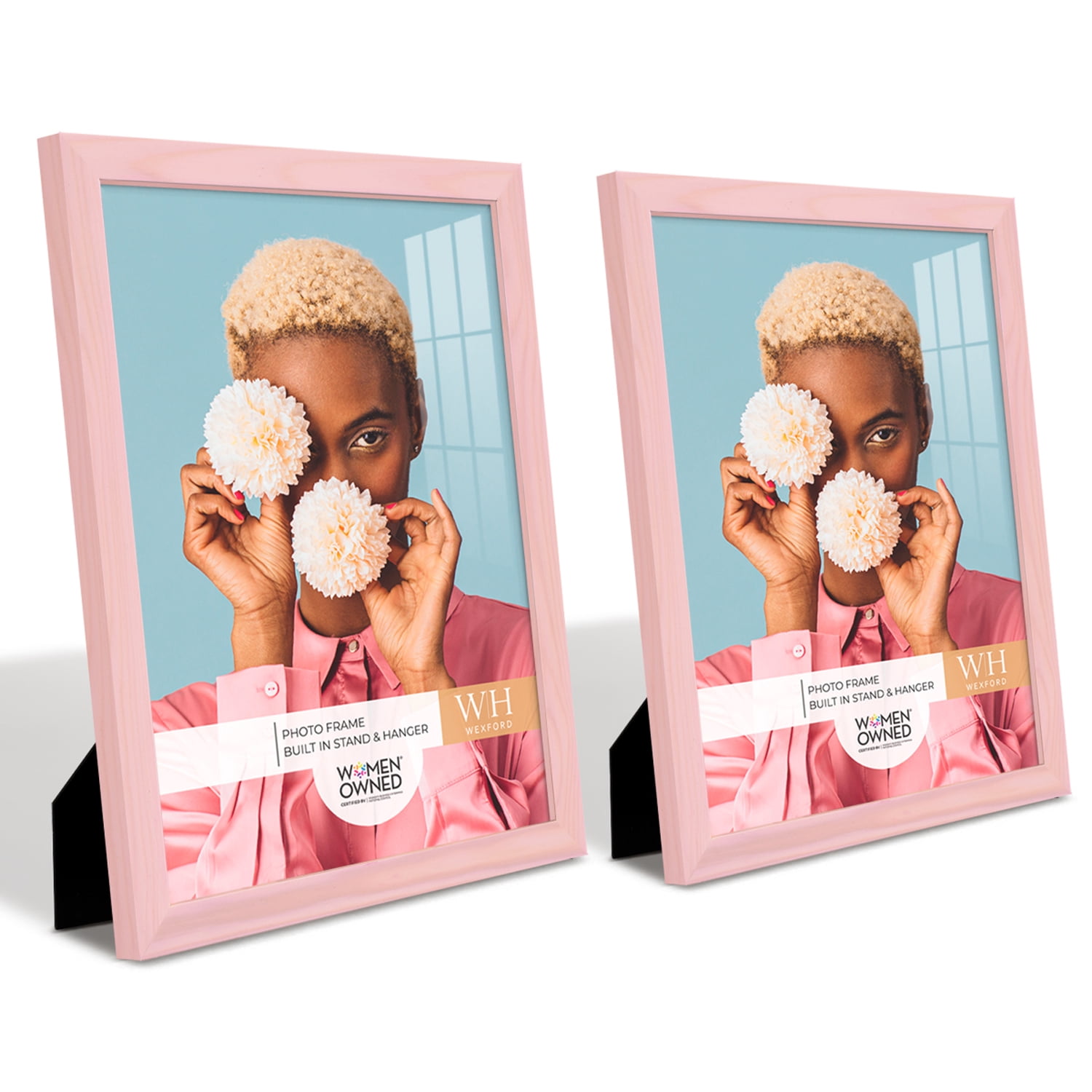 Woodgrain 11 in. x 14 in. Sunset Pink Picture Frame (Set of 2)