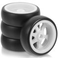 thumbnail image 1 of 4Pcs Toy Racing Car Wheel Toy Car Wheel Rc Car Accessories Children Cognitive Model, 1 of 7