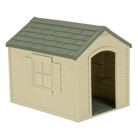 Suncast Deluxe Dog House, Medium, 27