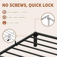 thumbnail image 3 of Jojoka Twin Size Metal Bed Frame 10 Inch High, Heavy Duty Platform with 800 lbs Support, No Box Spring, Easy Tool-Free Assembly, Noise-Free Design, 3 of 6