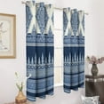 thumbnail image 3 of Bohemia 2pcs Blackout Curtains For Living Room Bedroom Grommet Top Window Set for Left And Right Biparting Open, 3 of 6