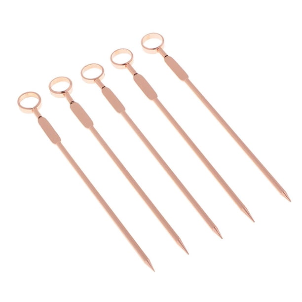 Paquete de 5pcs Palillos de Cóctel CUTICAT Accesorios de Cocina Palitos de Frutas de Fiesta