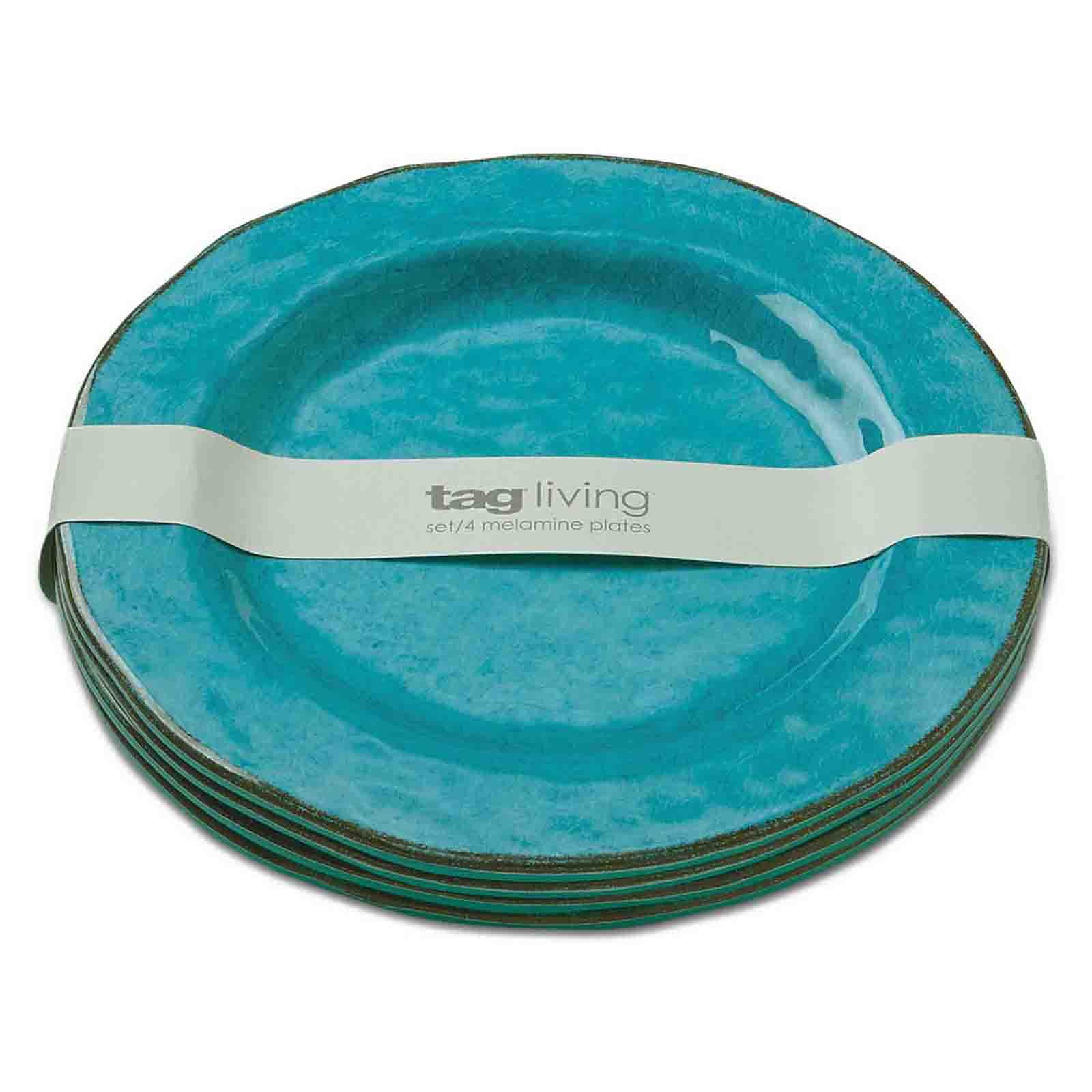 tag HomeDecor TAG Fresh Flowers Melamine Salad Plate Set Of 4 Multi