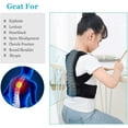 thumbnail image 5 of Back Brace Posture Corrector for Kids, Back Straightener Posture Corrector, Scoliosis and Hunchback Correction, Under Clothes Adjustable Upper Back Posture Brace for Teens, Spinal Supportor, Black, L, 5 of 16