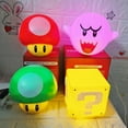 thumbnail image 2 of Super Mario Series USB Charging LED Night Light Question Mark Ghost Mushroom Anime Peripherals Children Bedroom Table Lamp Gifts, 2 of 4