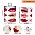 thumbnail image 3 of Ryvnso 2 Pack Qtip Holder Organizer Mouth Pattern Bathroom Cotton Swabs Cans Storage Canister, 3 of 7