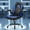 blue, variant on Mayoume Computer Gaming Chair - Ergonomic PU Leather Desk Chair with Comfy Lumbar Support, Height Adjustable 360° Rolling with Flip-up Armrest, for Home and Office, Adults