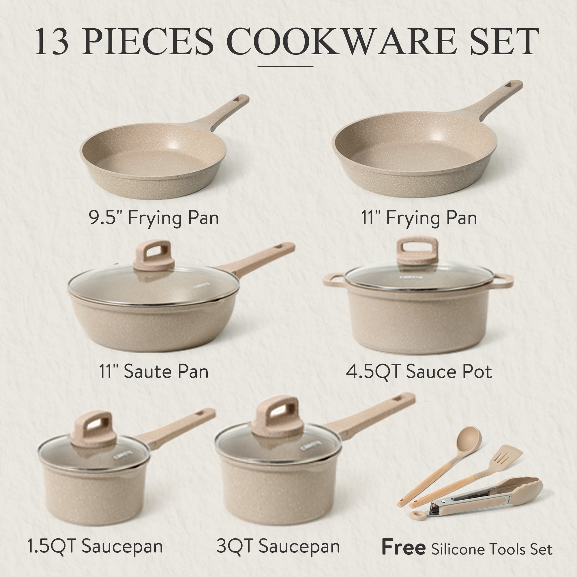 Carote Pots and Pans Set  8-PC Set JUST $64.99 (reg $220)!