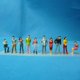 thumbnail image 3 of Gwong Juguete 100pcs 1: 75/1: 100/1: 150 Modelo de arena miniatura mixta DIY PERSONAS PERSONAS FIGURAS Gwong 30008107, 3 of 7