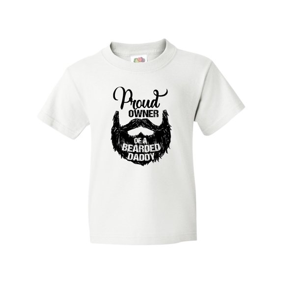Inktastic Proud Owner of a Bearded Daddy Youth T-Shirt
