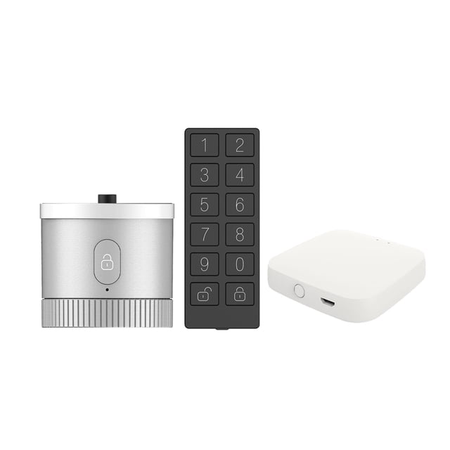 Door Lock, Door Lock Bank-grade Encryption Sensor Unlocking Tuya Smart APP Remote Voice Control ,Easy to Install