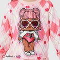 thumbnail image 5 of L.O.L. SURPRISE! Kid Girls Graphic Sweatshirt with Pink Bow Smocked Skirt 2 Pieces Outfit Sets,Sizes 5-12, 5 of 8