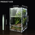 thumbnail image 5 of ZALALOVA Acrylic Jumping Spider Enclosure - Insect Terrarium for Spiders, Reptiles Habitat for Praying Mantis, Tarantula, Snail, Hermit Crab, Frog, 5 of 8